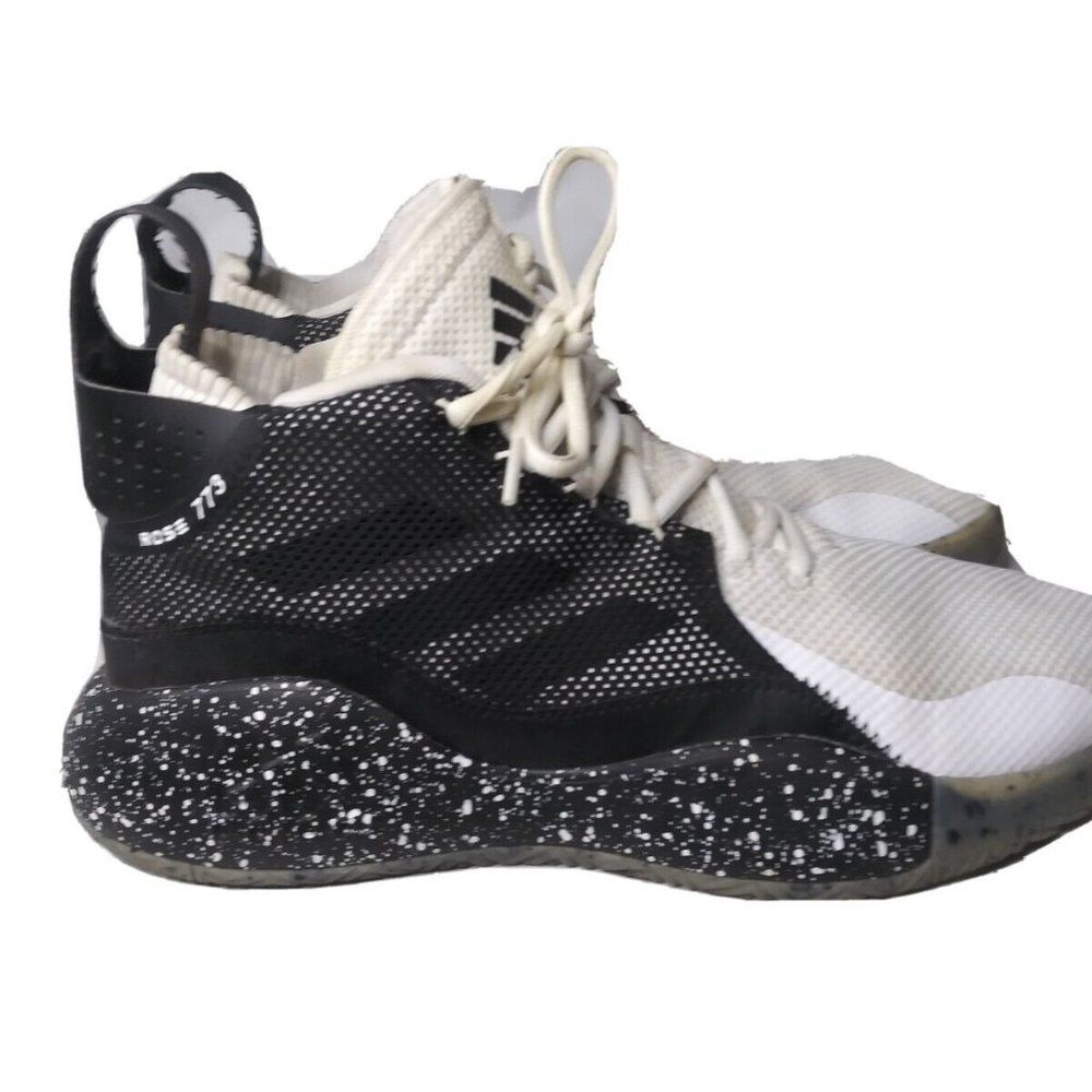 adidas D Rose Men's Shoes Size 13 White Black